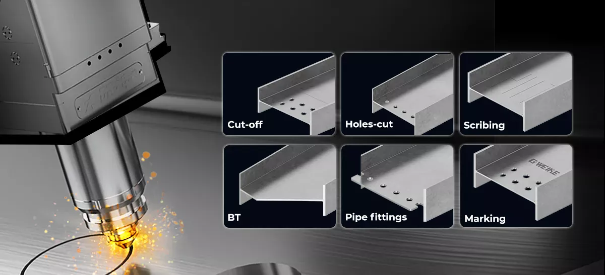 GWEIKE Professional Shaped Steel Laser Cutting Machine- fueling the transformation of the steel structure industry